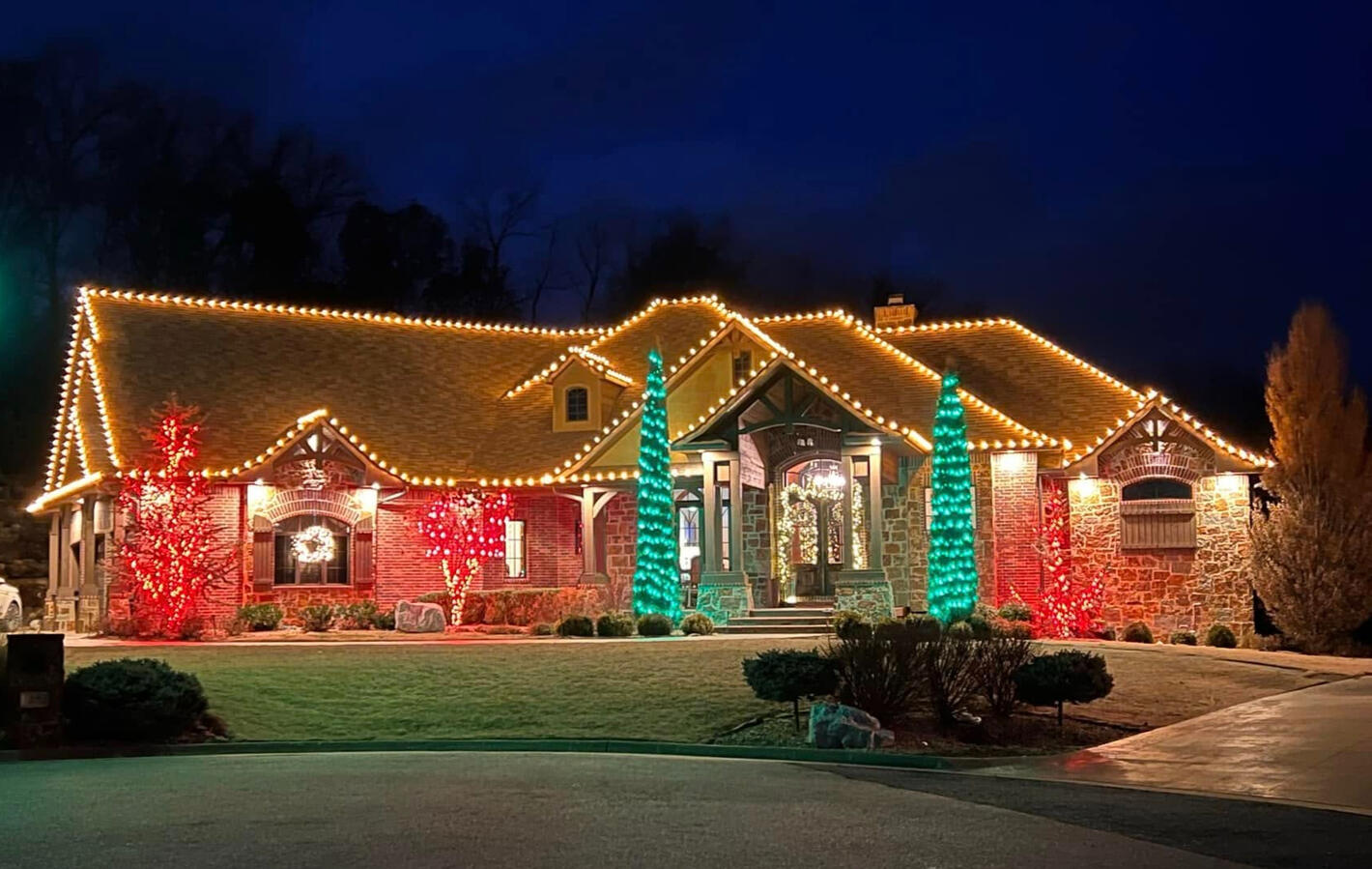 Christmas Lights on House