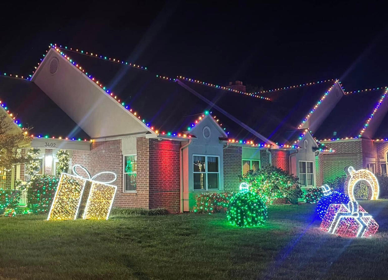 Christmas Lights on a House